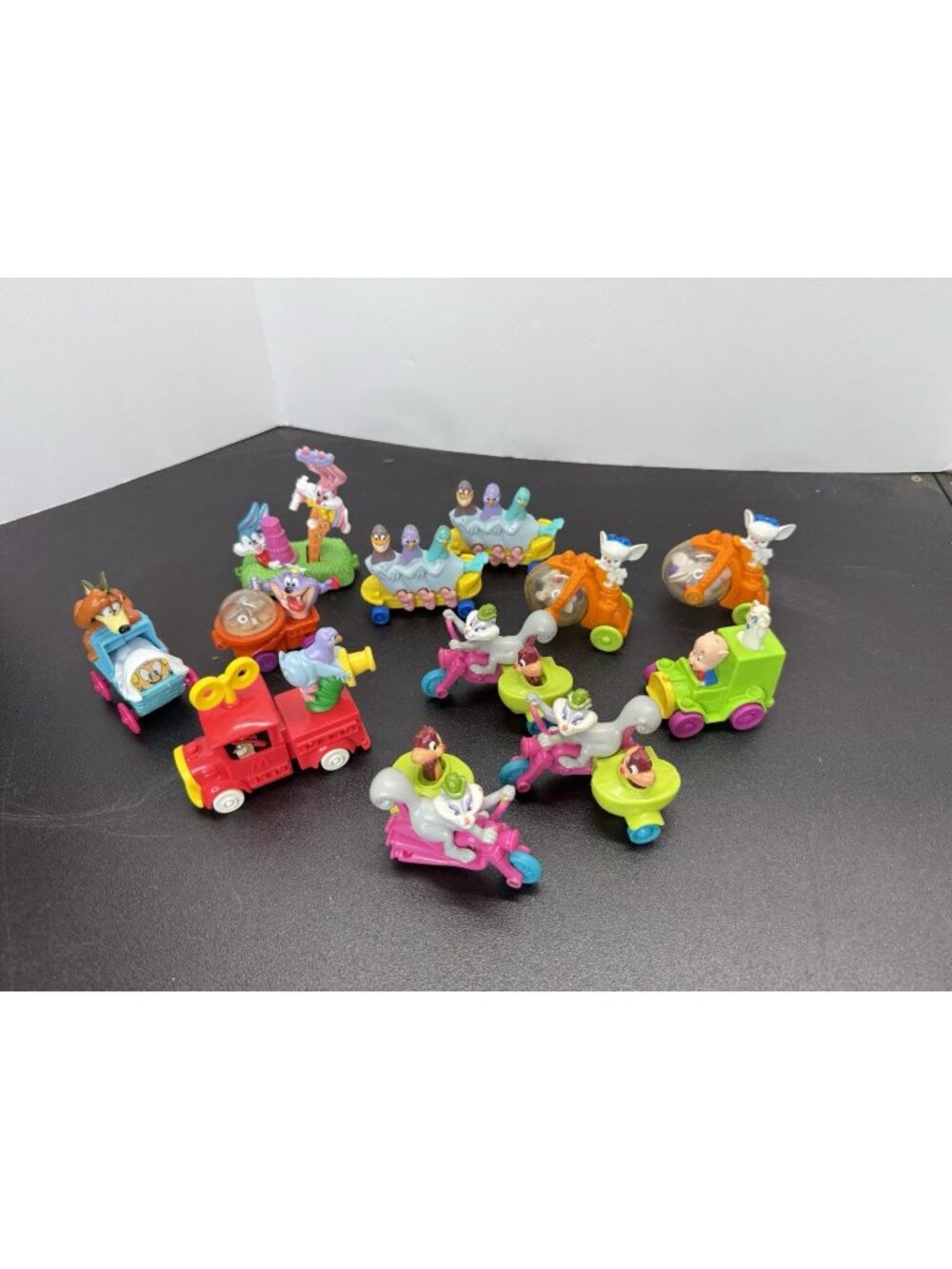 Lot Of 12 1990s McDonald's Happy Meal Toy Tiny Toon Toys Cars Vehicles Bugs Taz
